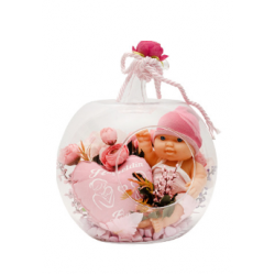 Elma Fanusta Hoşgeldin Kız Bebek Teraryum (~30 cm)