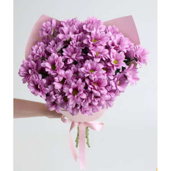 Pembe Papatyalar Çiçek Buketi