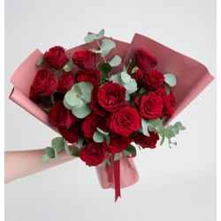 Somon Bukette 20 Kırmızı Gül