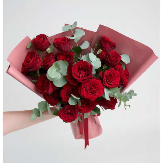 Somon Bukette 20 Kırmızı Gül